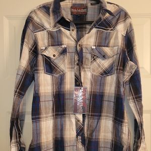 Rock & Roll Cowboy Large Snap Shirt